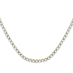10kt Yellow Gold Men's Diamond Linked 30" Necklace