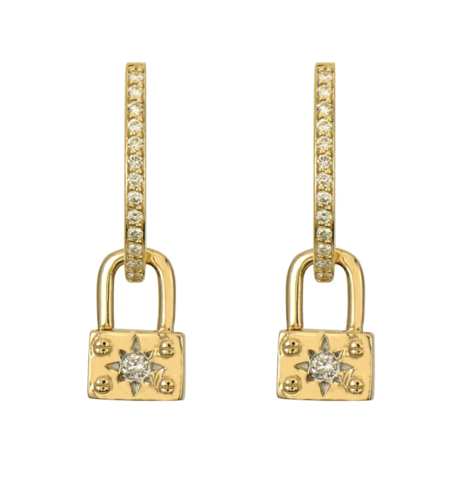 14KY Unlock Love Starburst Charms