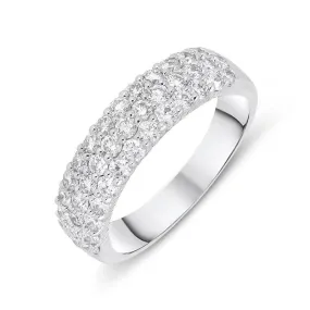 18ct White Gold 1.00ct Diamond Eternity Dress Ring
