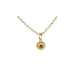 18k Gold Brown Diamond Pendant