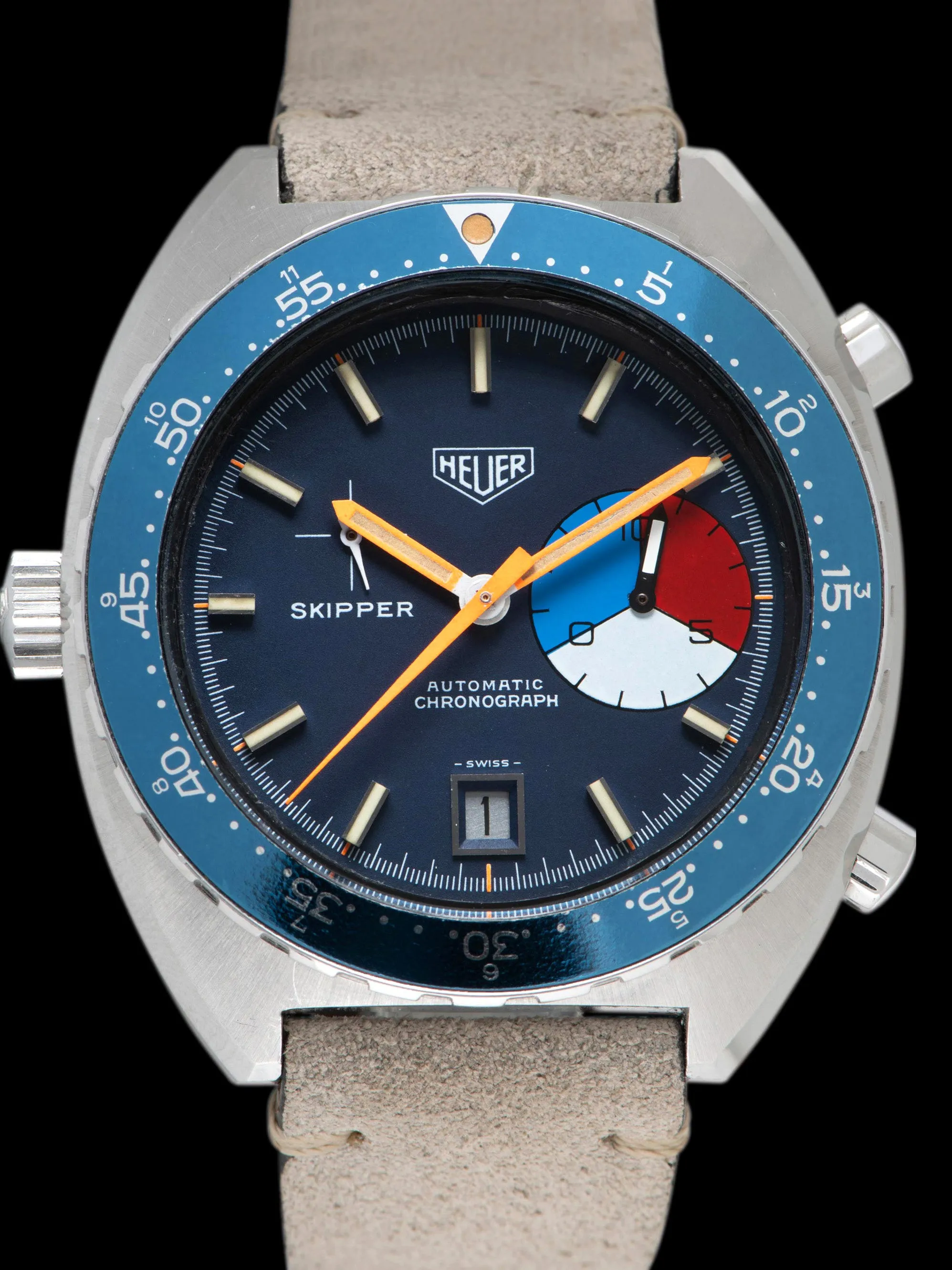 1972 Heuer Skipper (Ref. 15640) "Blue Dial" Mk. I