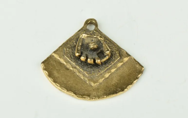 30x28mm Burnished Gold Baseball Glove and Diamond Charm package of 2
