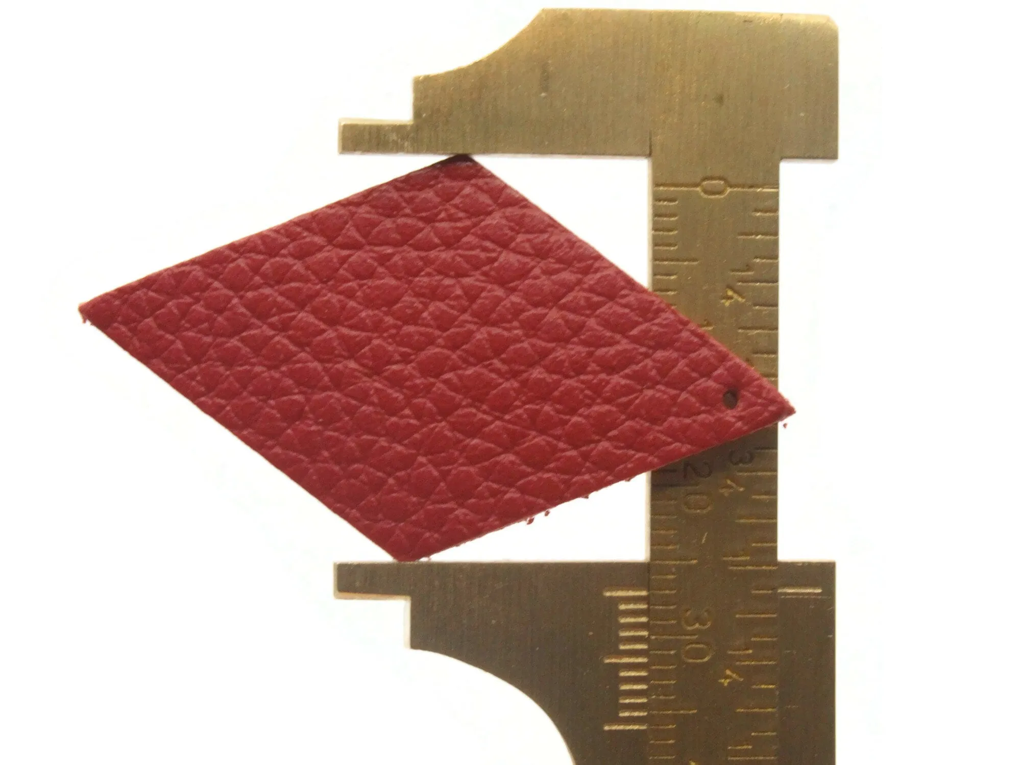 4 48mm Mixed Color Leather Diamond Pendants