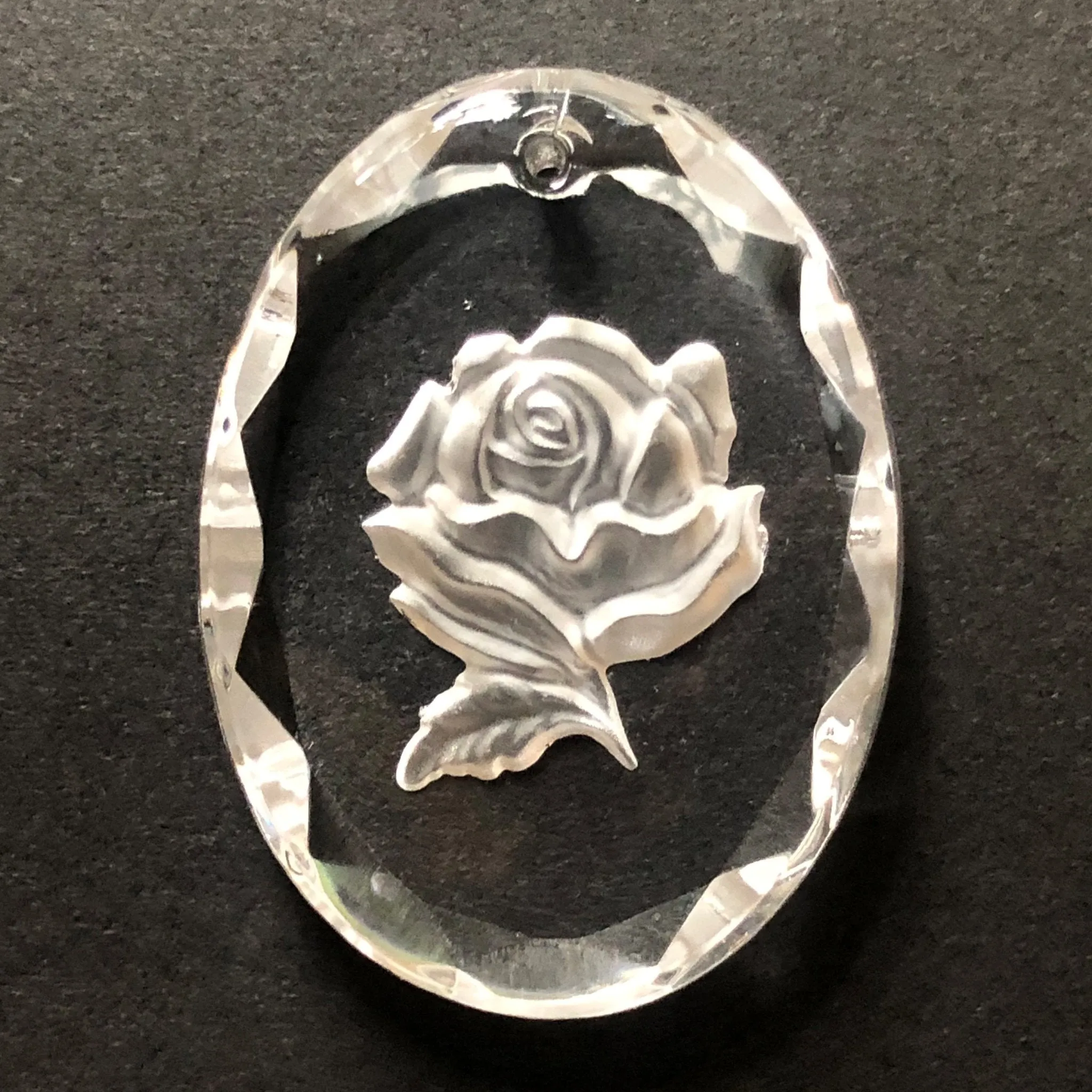 40X30MM Crystal Engraved Drops (6 pieces)