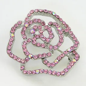 59mm Large Rose Pin, Light Rose/Light Rose AB EA