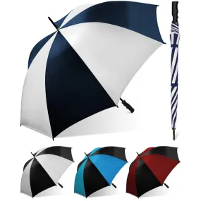 60" Manual Windproof Golf Umbrella in Assorted Combinations