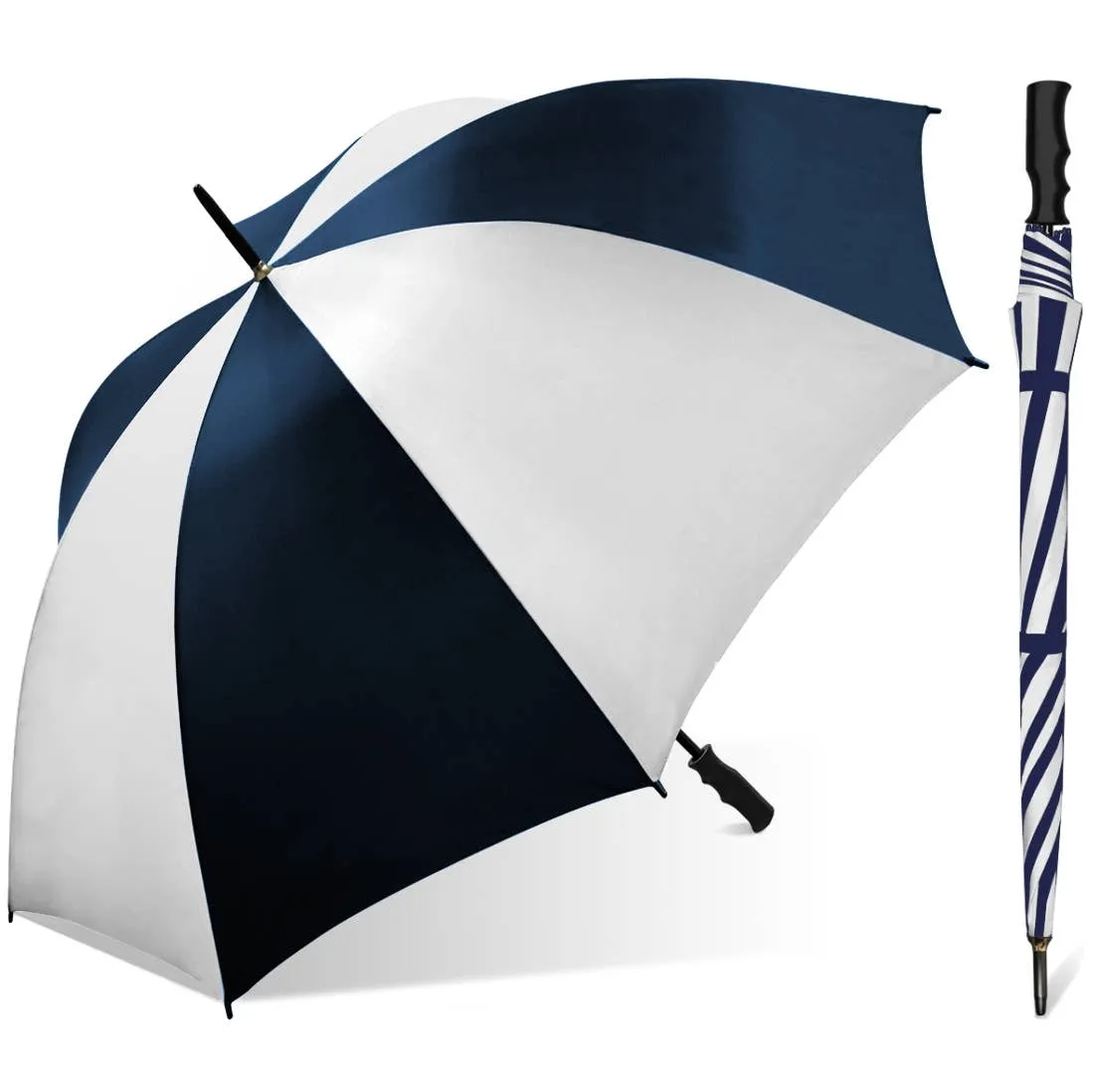60" Manual Windproof Golf Umbrella in Assorted Combinations