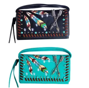 A8332 - Western Feather Wallet