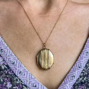 Antique Victorian Oval Locket, 1876