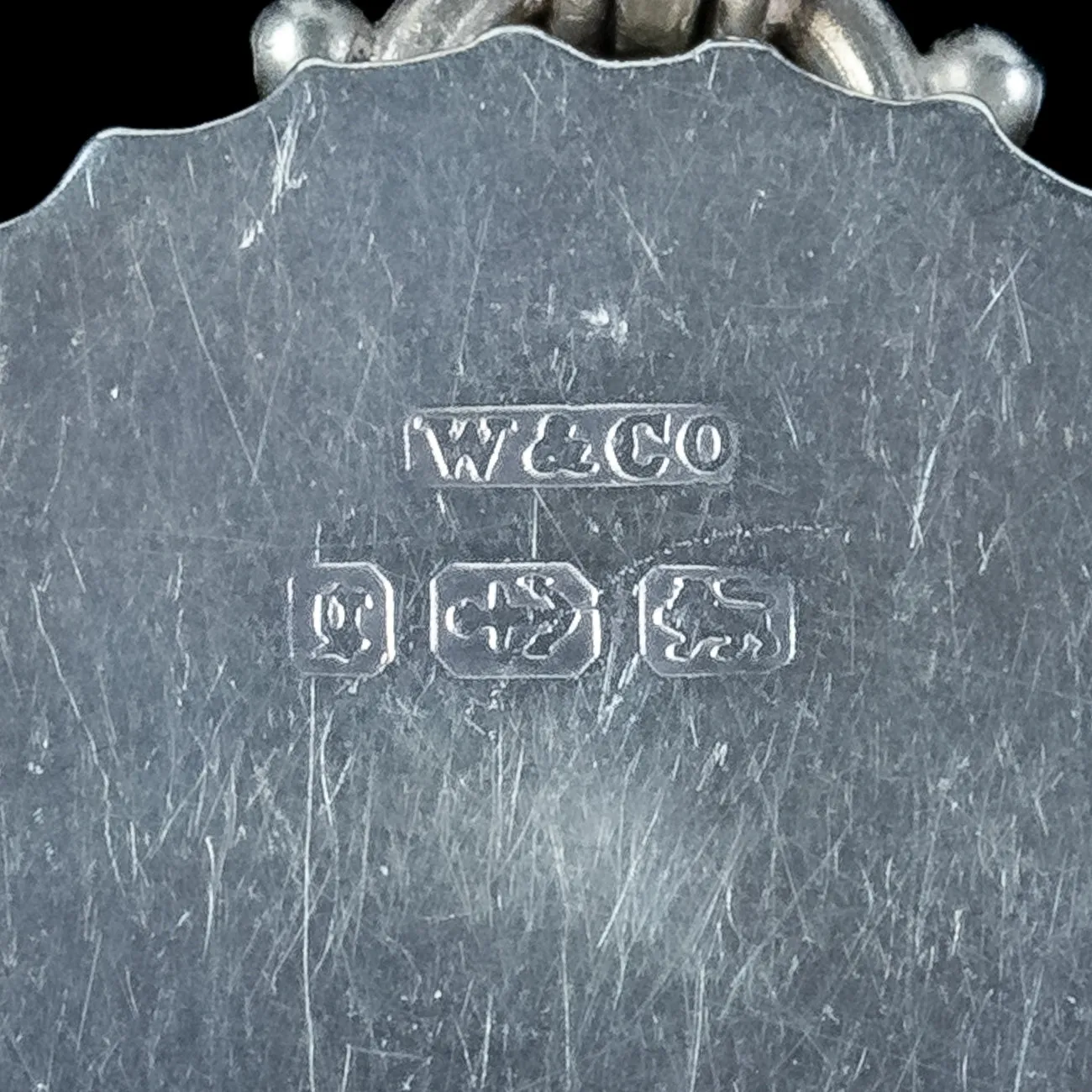 Antique Victorian Silver Gold Locket Dated 1881