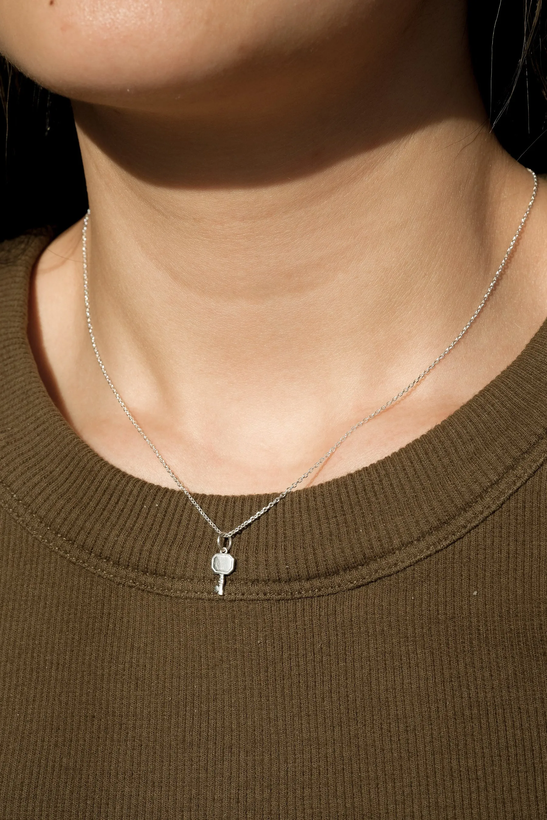 Anywhere Key Engravable Necklace - Sterling Silver