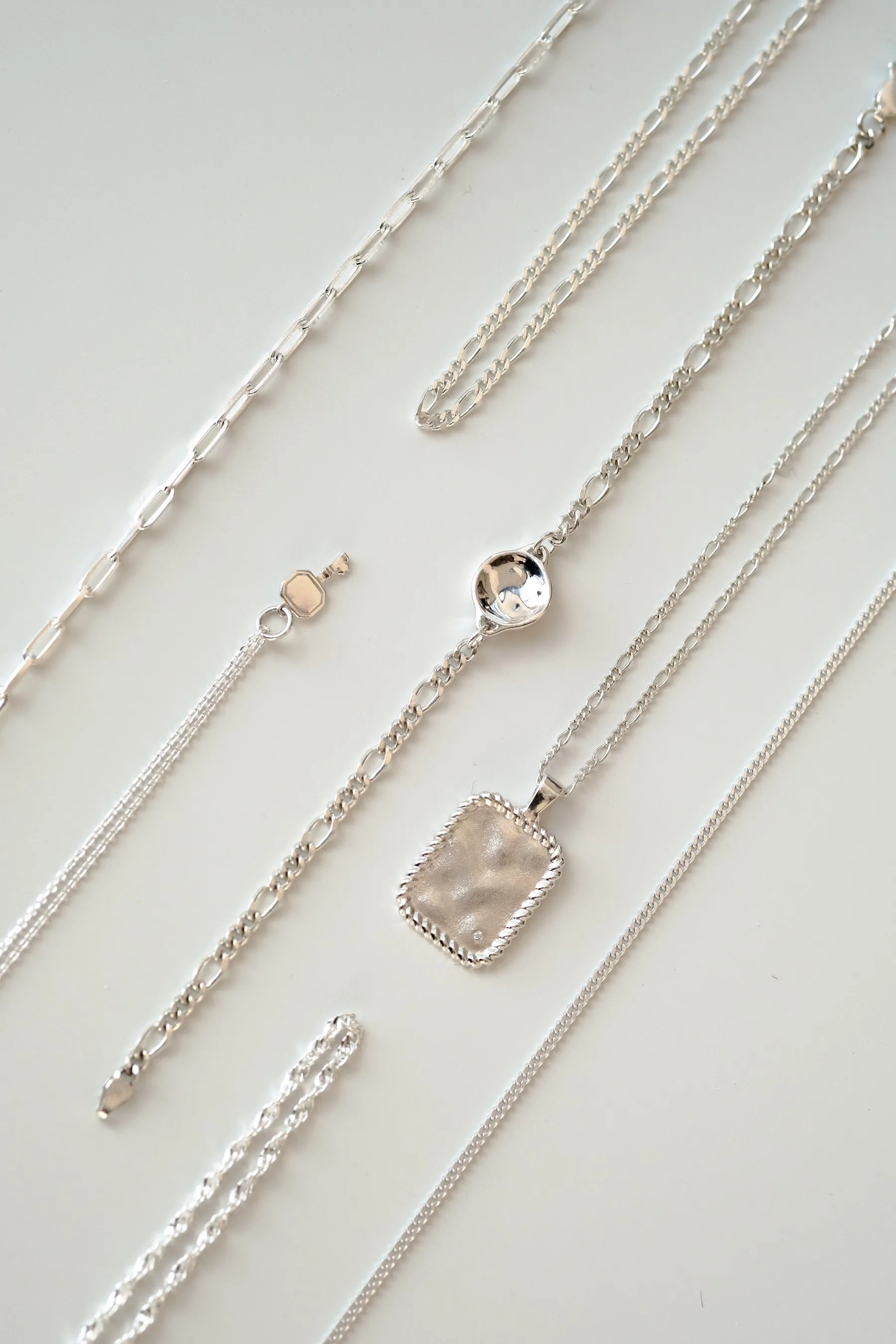 Anywhere Key Engravable Necklace - Sterling Silver