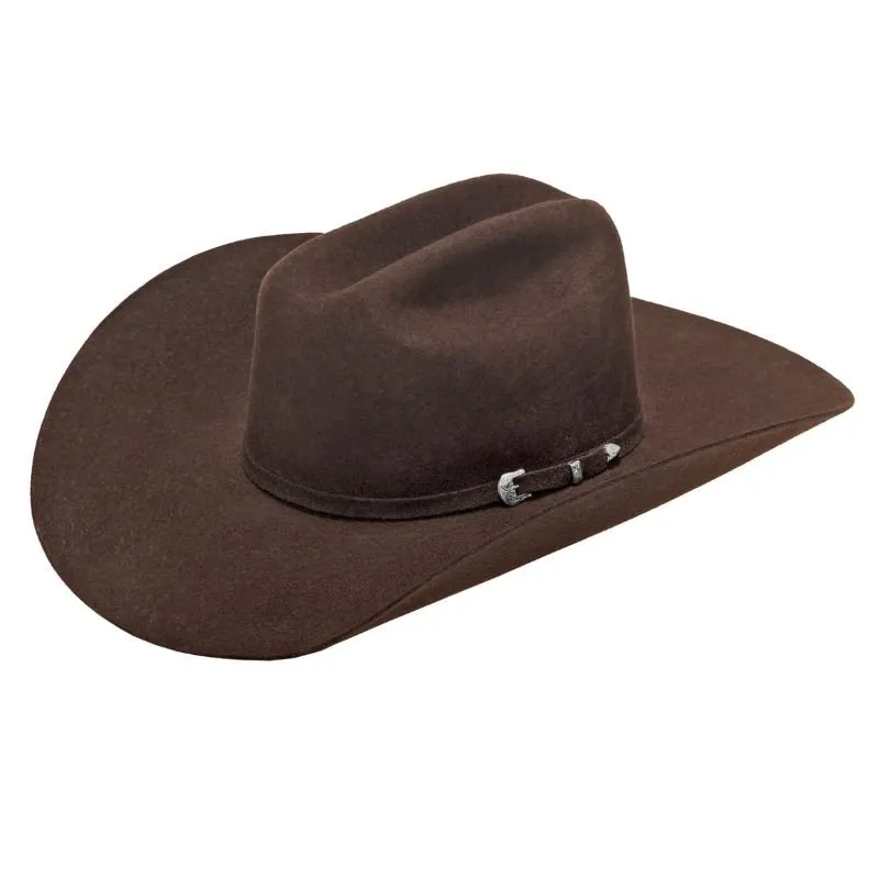 Ariat 3X Chocolate Wool Cowboy Hat - Cowpoke