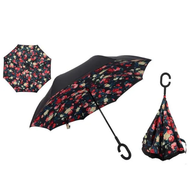 Automatic Windproof Inverted Umbrella
