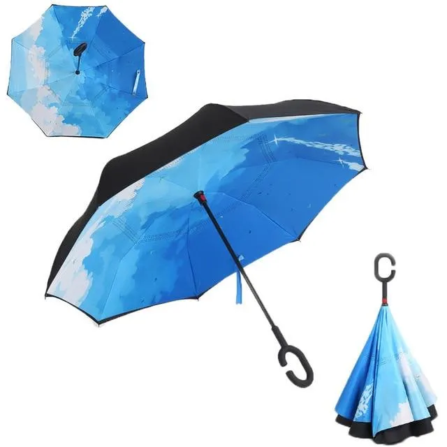 Automatic Windproof Inverted Umbrella