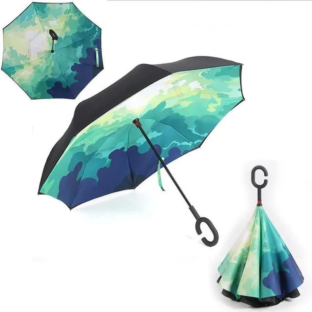 Automatic Windproof Inverted Umbrella