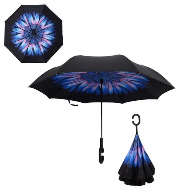 Automatic Windproof Inverted Umbrella