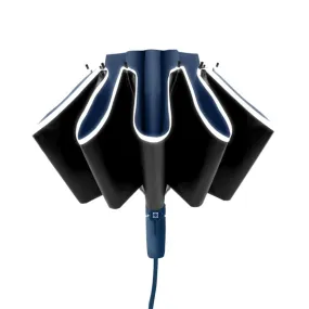 BAODINI Inverted UV Protection Umbrella for Rain and Sun Medium Size 46 inch arc Canopy UPF 50  Rverse Compact Umbrella Auto Open Close for Travel