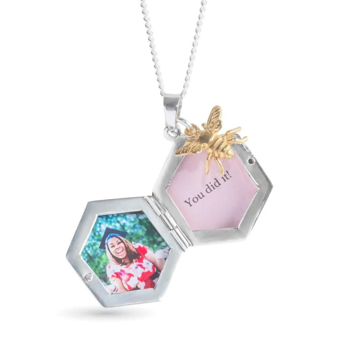 Bee Locket Silver   Photos