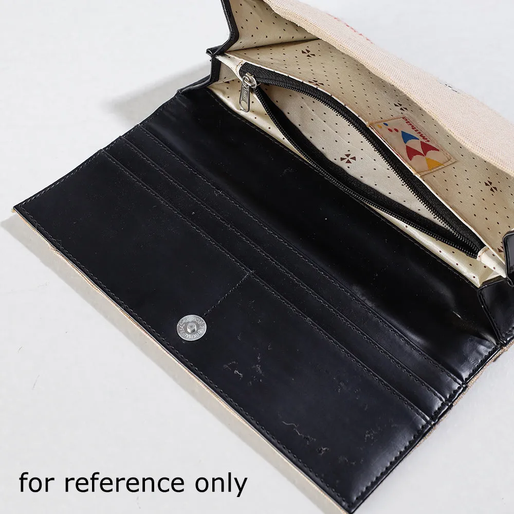 Beige - Madhubani Handpainted Jute Cotton Clutch