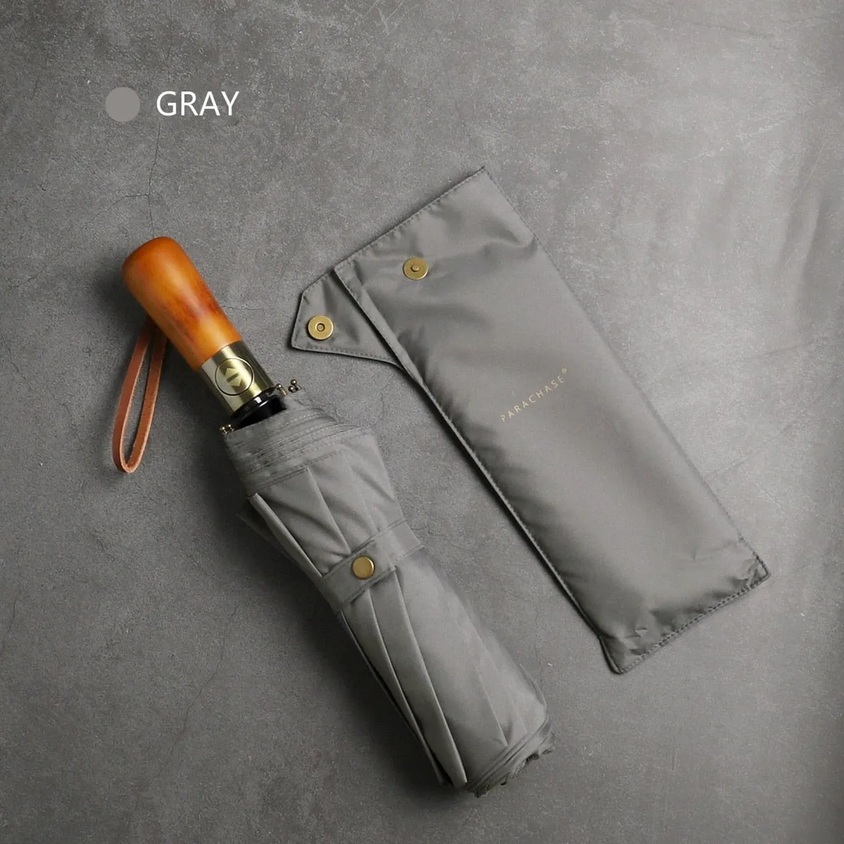 Big Umbrella Men Business Style 115cm Automatic Umbrella Rain Double Layer 10K Windproof Large Golf Umbrellas Wooden