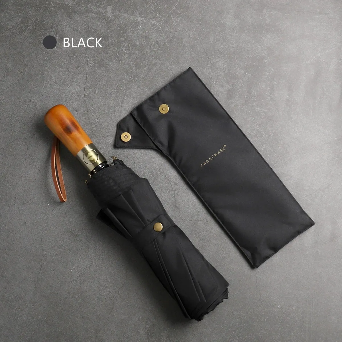 Big Umbrella Men Business Style 115cm Automatic Umbrella Rain Double Layer 10K Windproof Large Golf Umbrellas Wooden