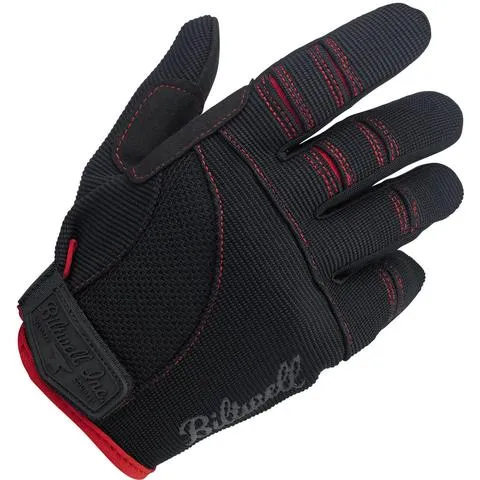 Biltwell Moto Gloves - Black & Red