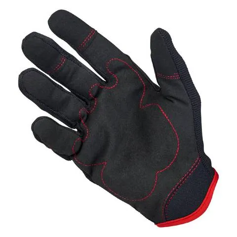 Biltwell Moto Gloves - Black & Red