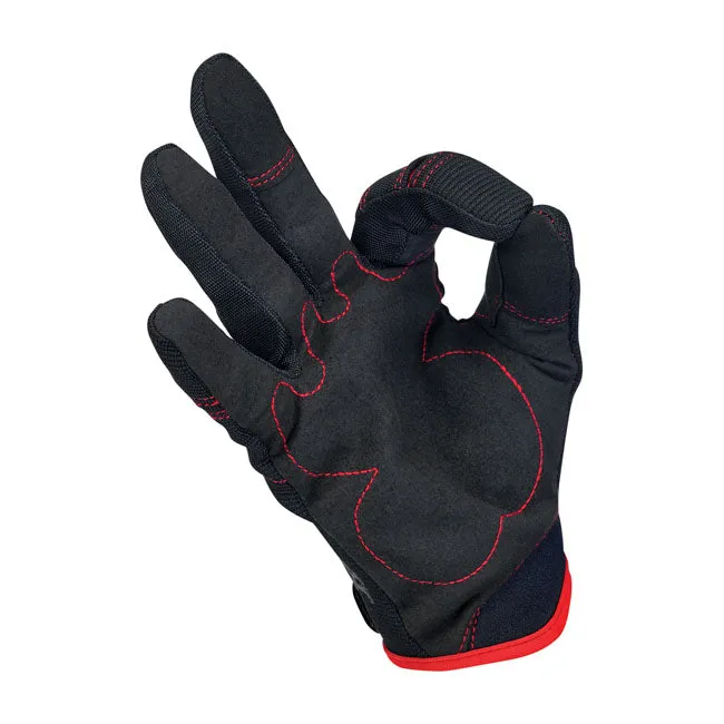 Biltwell Moto Gloves Black / Red