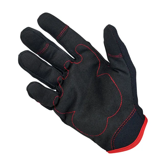 Biltwell Moto Gloves Black / Red