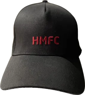 Black Cap with Maroon HMFC Lettering