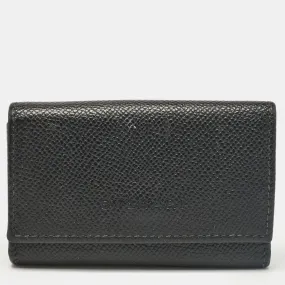 Black Leather Flap Key Holder