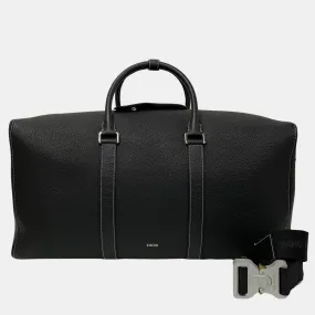 Black Leather Leather Lingot 50 Duffel Bag