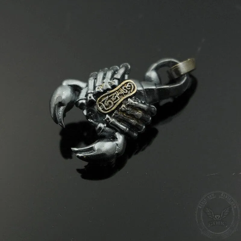 Blazing Scorpion Copper Animal Pendant