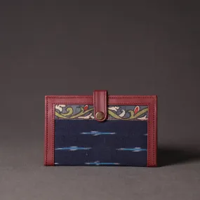 Blue - Handpainted Kalamkari Natural Dyed Cotton Wallet