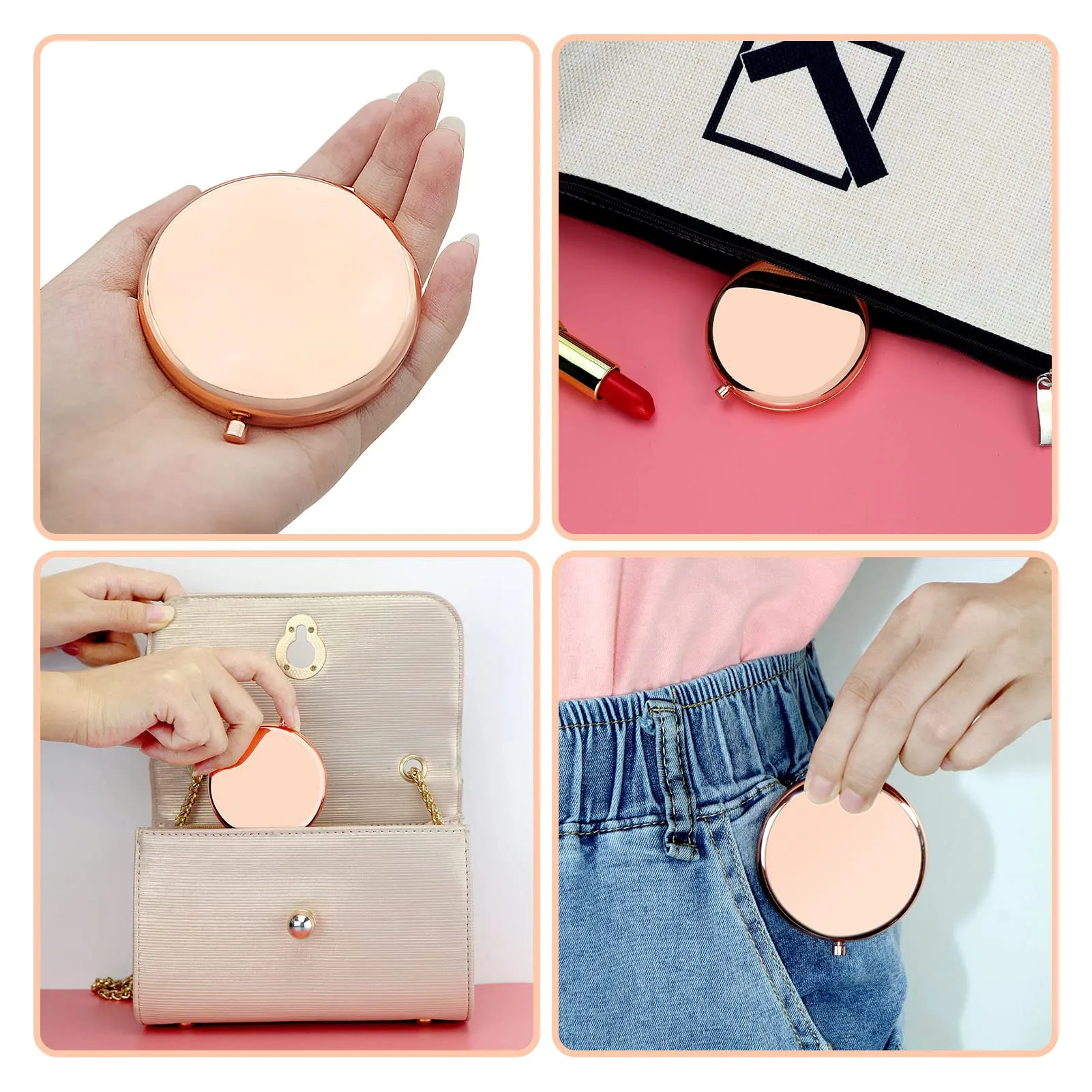 Bridesmaid Sister Gifts Maid of Honor Gifts for Sister Compact Makeup Mirror Bridal Shower Gifts Compact Mirror Sister Maid of Honor Proposal Gifts Bachelorette Party Gift Travel Pocket Makeup Mirror
