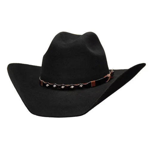Bullhide Hats by Montecarlo - 8X "True West" Wool Felt Black Cowboy Hat