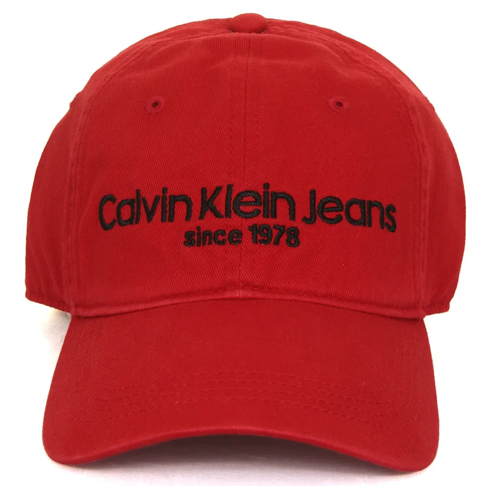 Calvin Klein Jeans Men's Embroidered Logo Baseball Hat Cap