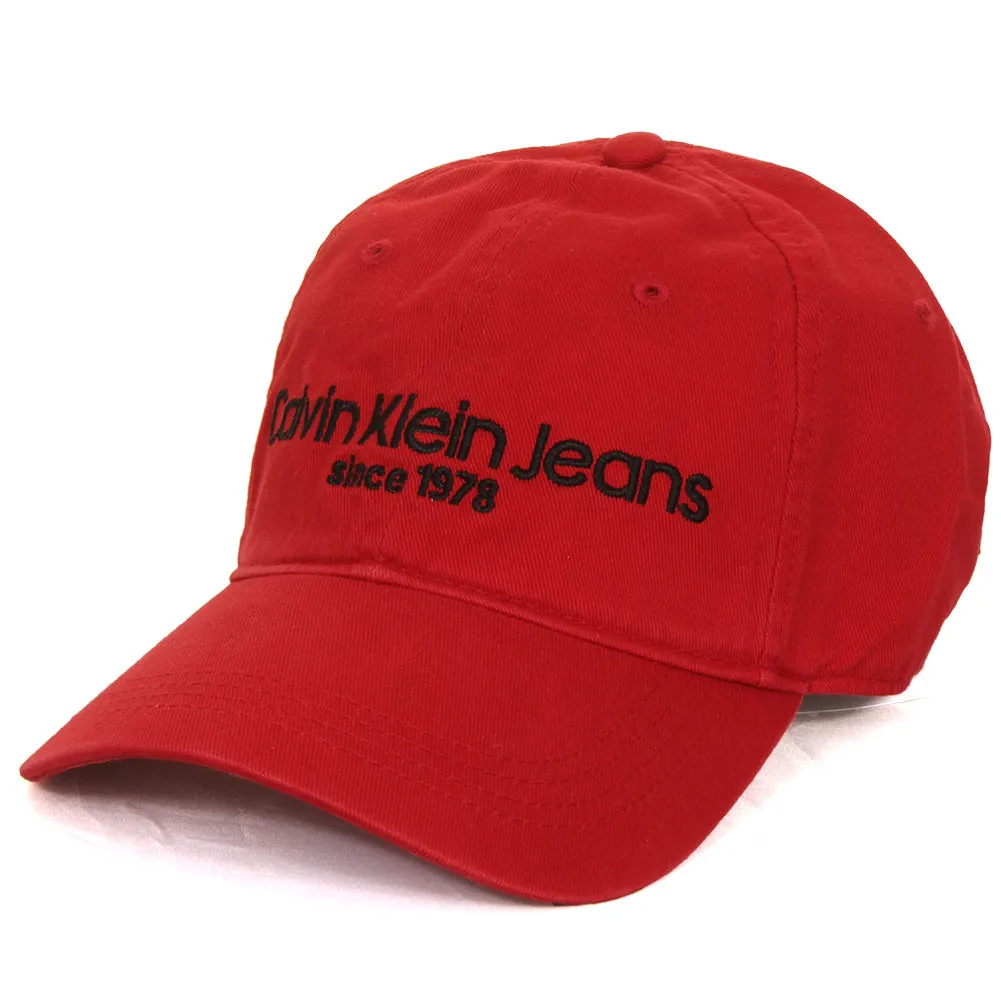 Calvin Klein Jeans Men's Embroidered Logo Baseball Hat Cap