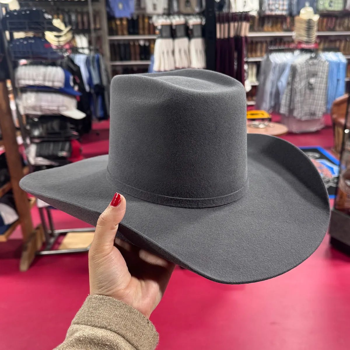 Charcoal Brick Crown Cowboy Hat