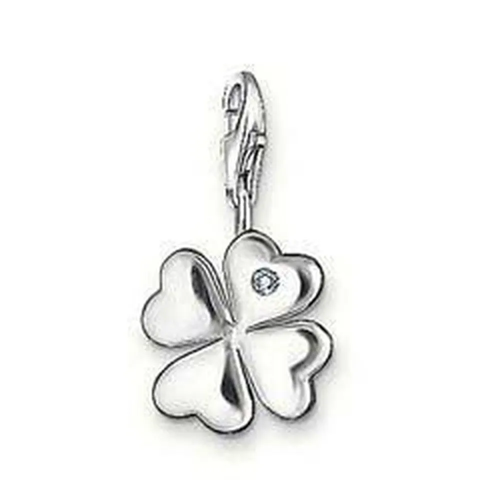 Charm Dc0006 Diamond Clover Leaf
