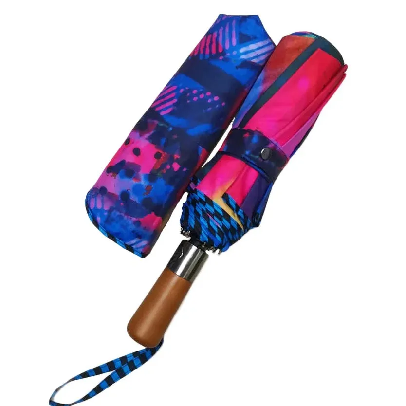 Clare O Connor Eco-Friendly Umbrella Cerise Pink