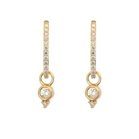 Classic Single Diamond Bezel Ear Charm