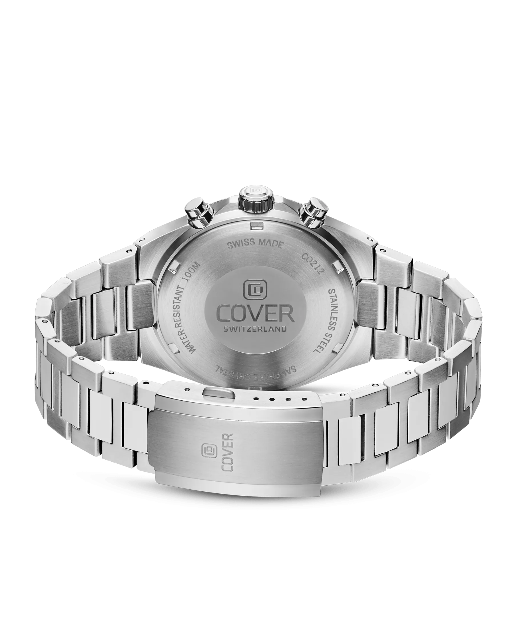 COVER Iconosteel Chrono Watch Blue, Silver Color