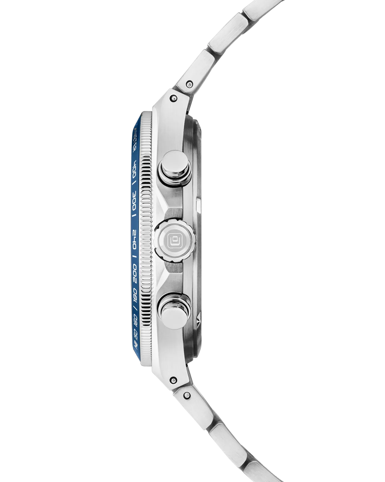 COVER Iconosteel Chrono Watch Blue, Silver Color