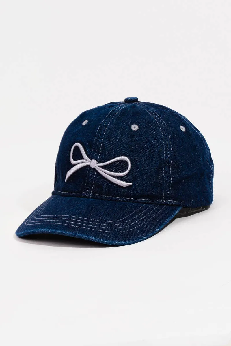 Denim Coquette Cap