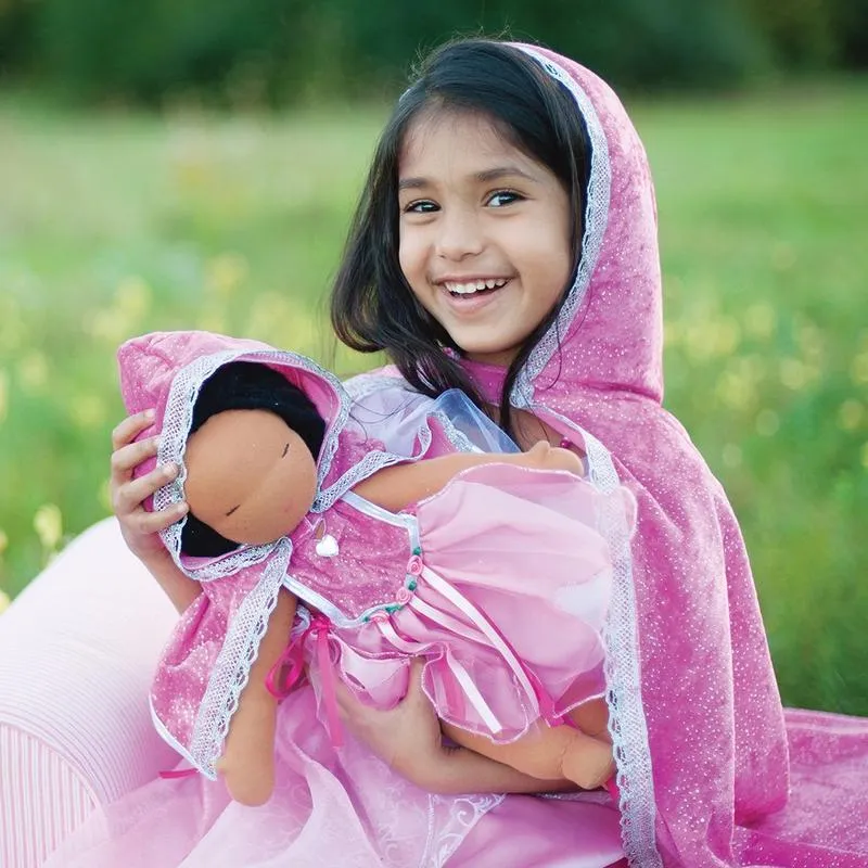 Diamond Sparkle Cape Pink Size 3-4