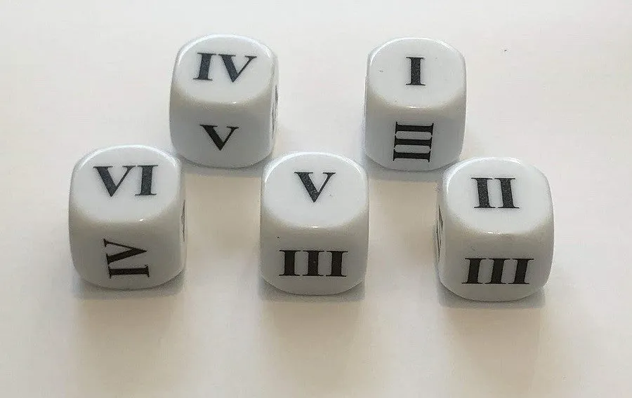 Dice - Roman Numeral Dice