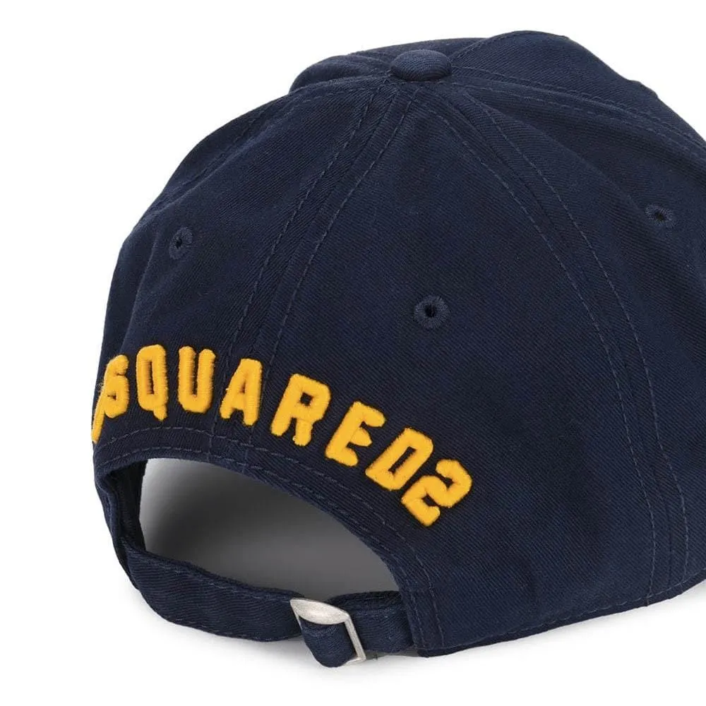 DSQUARED2 ICON Embroidered Baseball Cap Navy