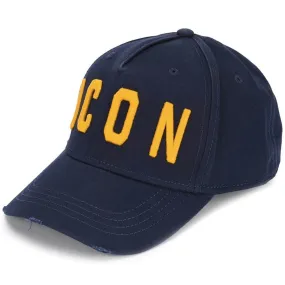 DSQUARED2 ICON Embroidered Baseball Cap Navy